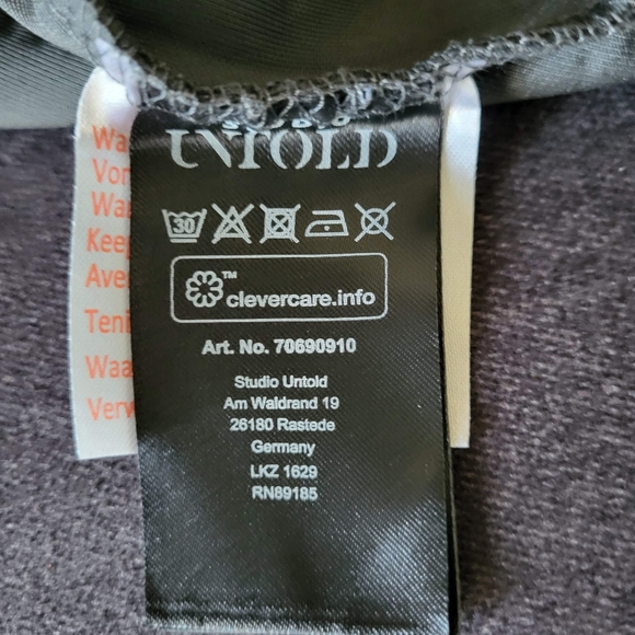 Studio Untold Womens Pullover Sweatshirt 24/26 Rainbow Metallic Paint Splatter - Picture 7 of 13